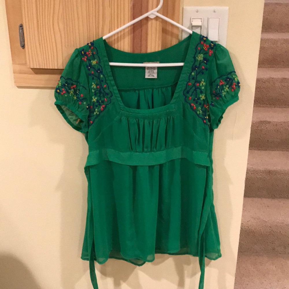 Anthropology peasant shirt